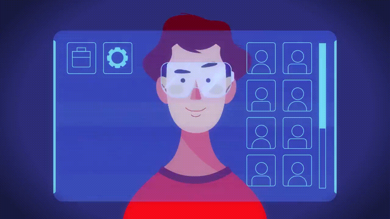 Ooredoo character animation — style 1