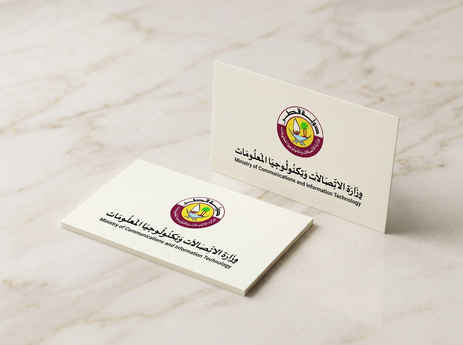 One crest, a whole ministry. — Ministry of Communications & IT · Qatar · visual 2