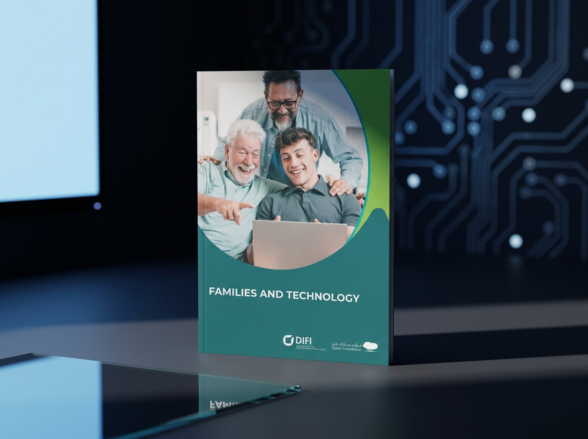 Four megatrends. One family. — DIFI × Qatar Foundation · visual 2