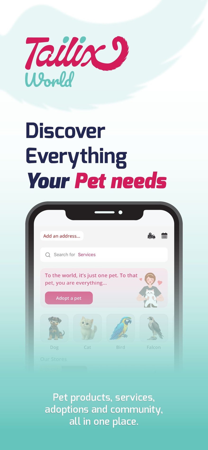 Tailix — one home for pet life. — Tailix · visual 2